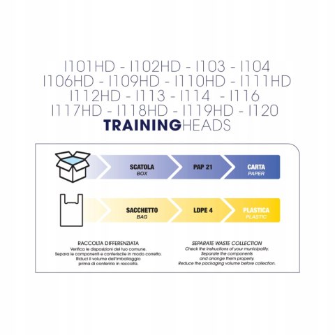 I101 LABOR GŁÓWKA TRENINGOWA WŁOSY LUDZKIE 60 CM